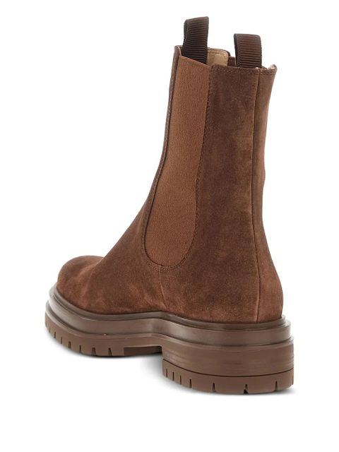 Gianvito Rossi Chester suede Chelsea boots - Brown - zdjęcie produktu nr 2