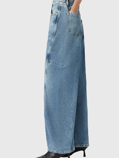 AllSaints jeansy CARTER damskie medium waist W006ED