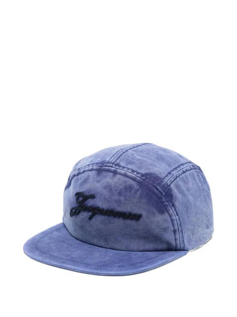 Jacquemus cursive-logo cap - Blue - zdjęcie produktu nr 1