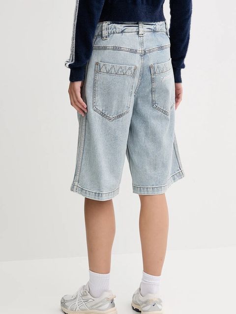 adidas Originals ogrodniczki jeansowe Pride x Jeremy Scott kolor niebieski JY2022