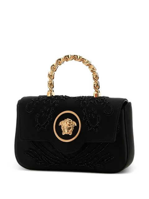 Versace mini embellishment tote bag - Black