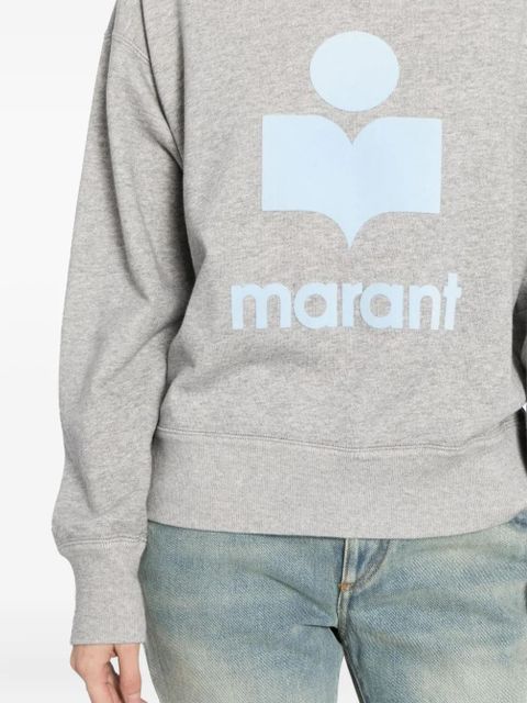 ISABEL MARANT logo high-neck sweatshirt - Grey