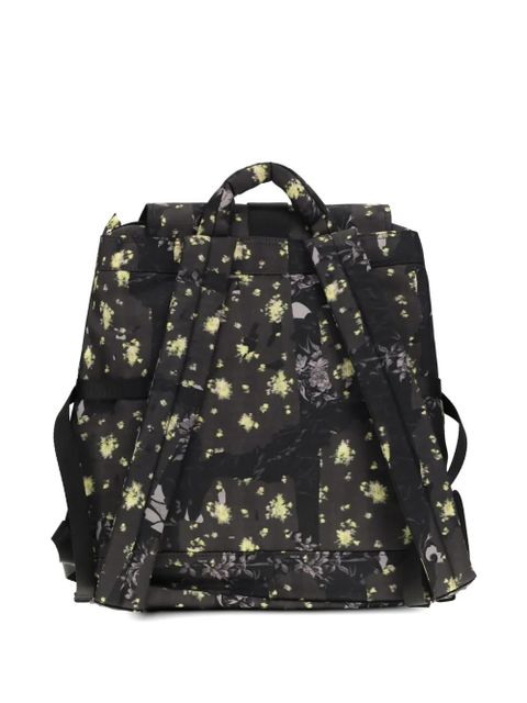 GANNI Re-Tech floral-print backpack - Black