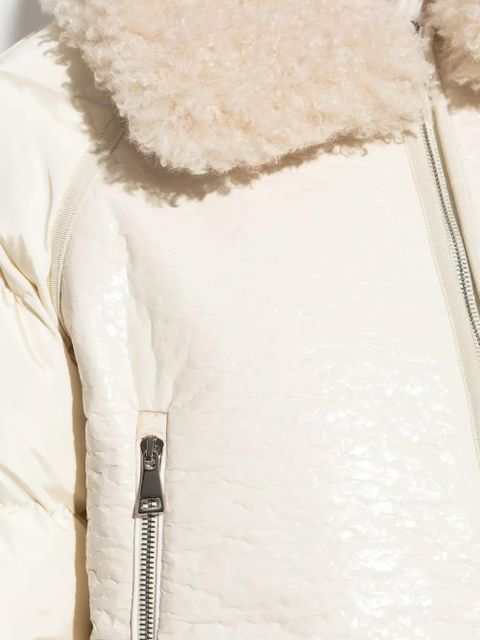 Moncler Rubrouk faux-shearling collar jacket - Neutrals