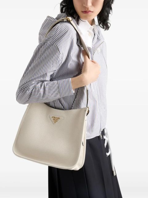Prada medium leather bag - White - zdjęcie produktu nr 2