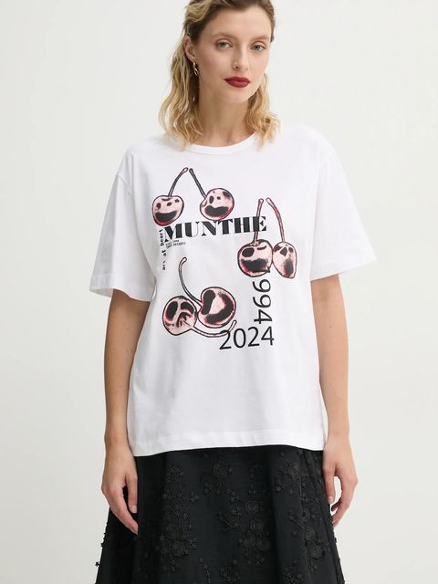 MUNTHE t-shirt bawełniany FELITA - zdjęcie produktu nr 1
