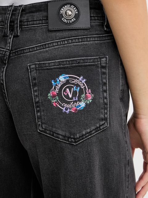 Versace Jeans Couture jeansy damskie kolor czarny 79HAB563 CDWRC