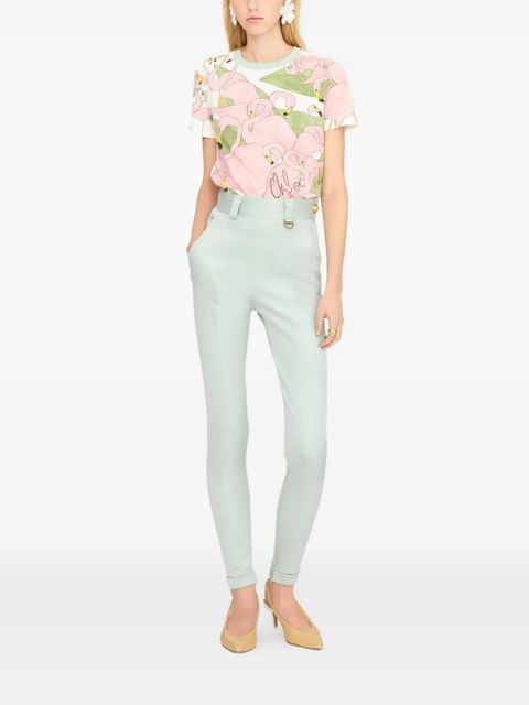 Chloé flamingo print t-shirt - Pink - zdjęcie produktu nr 2