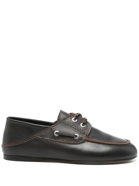 SANDRO leather derby shoes - Brown - zdjęcie produktu nr 1