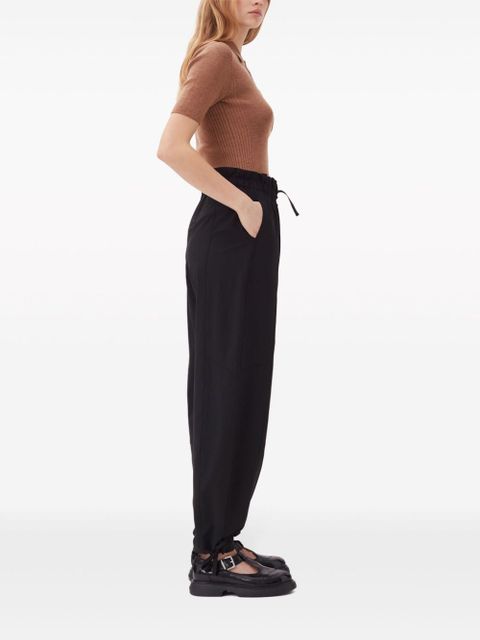 GANNI drawstring-waist trousers - Black - zdjęcie produktu nr 2