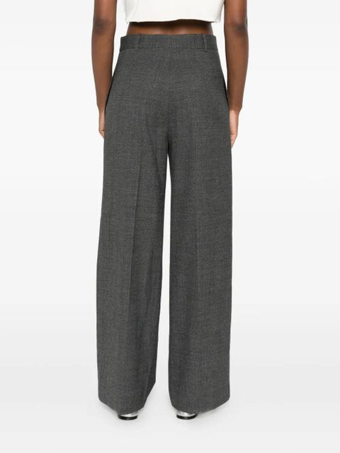 SANDRO flat-front tailored trousers - Grey