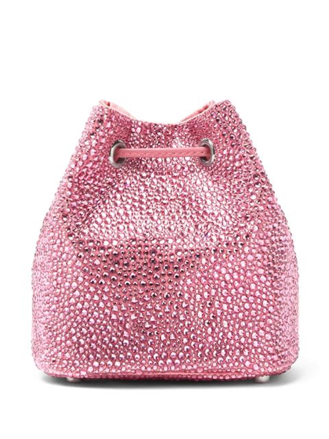 Versace mini La Medusa crystal bucket bag - Pink
