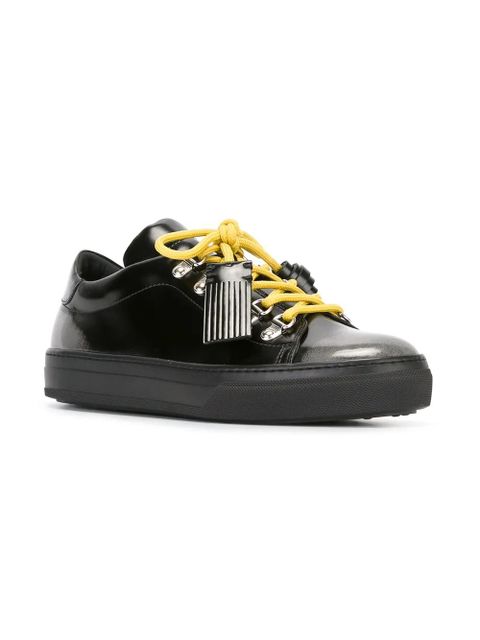 Tod's varnished lace-up sneakers - Black - zdjęcie produktu nr 2