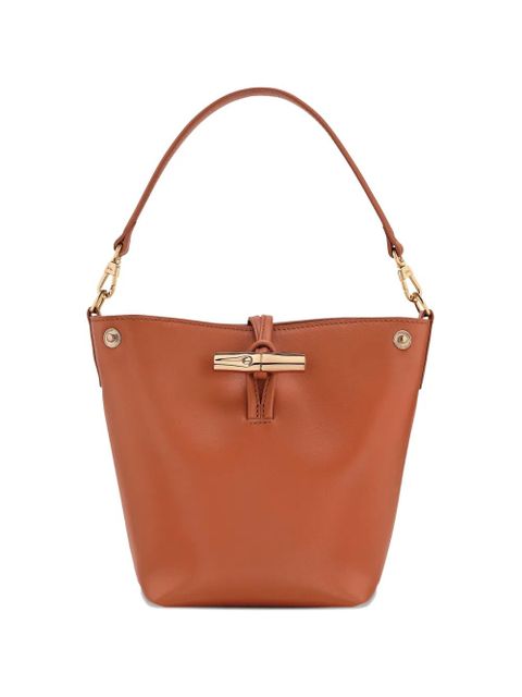 Longchamp mini Le Roseau bucket bag - Brown - zdjęcie produktu nr 1