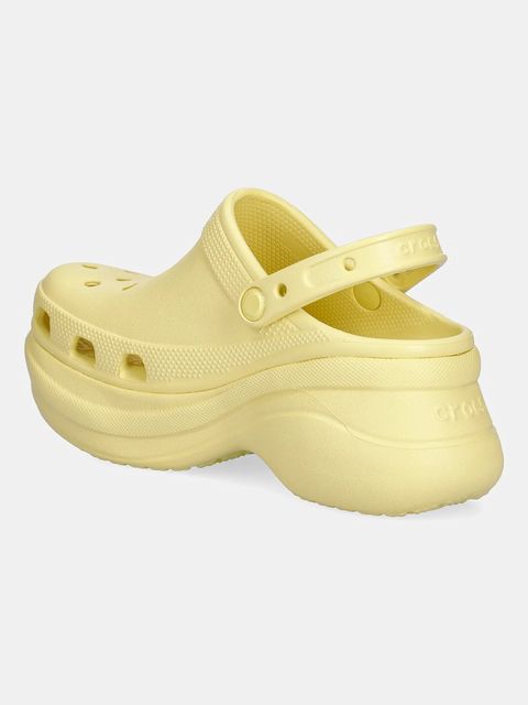 Crocs klapki Classic Bae Clog damskie kolor żółty na platformie 206302