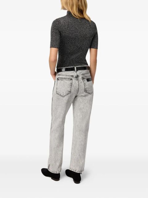 Missoni metallic-effect ribbed-knit top - Black