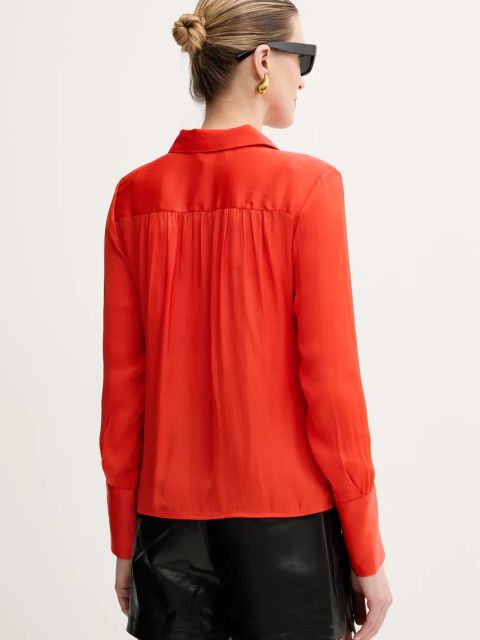 Morgan koszula CLOU damska kolor pomarańczowy regular z kołnierzykiem klasycznym CLOU