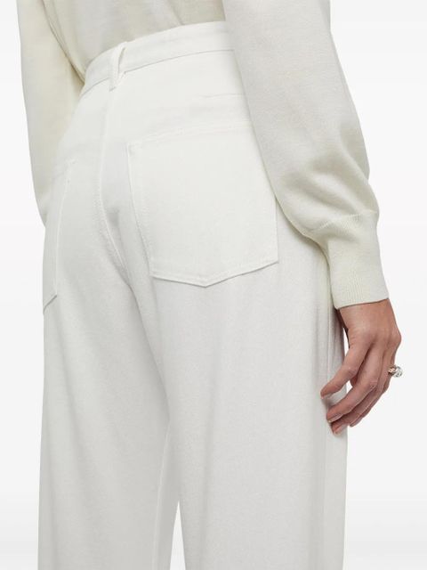 Jil Sander cropped straight-leg jeans - White