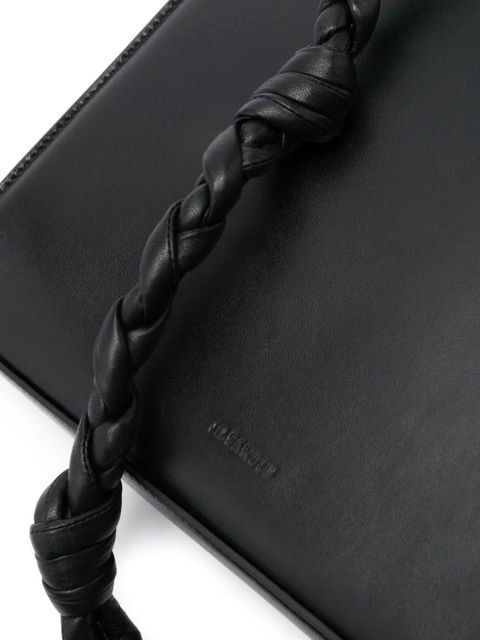 Jil Sander medium Tangle leather shoulder bag - Black