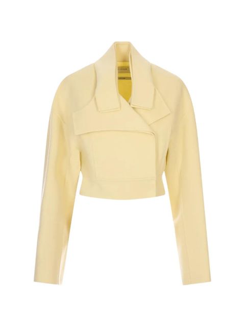 Sportmax wool cropped jacket - Yellow - zdjęcie produktu nr 1