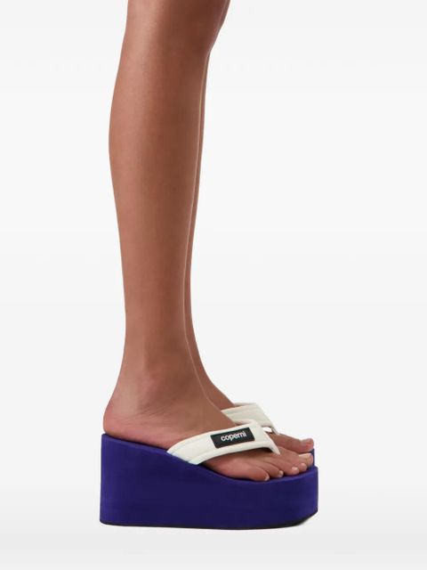 Coperni platform wedge sandals - Neutrals