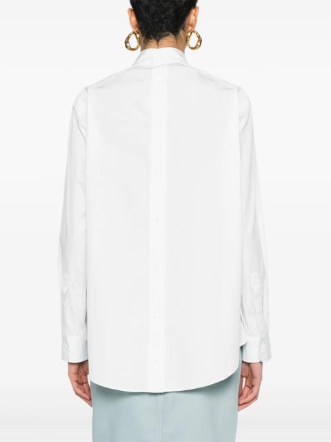 FENDI poplin cotton shirt - White