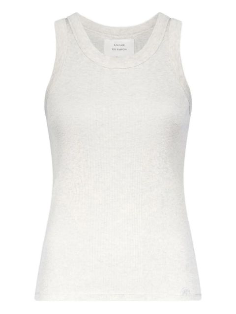LouLou de Saison LIMBA embroidered tank top - Grey - zdjęcie produktu nr 1