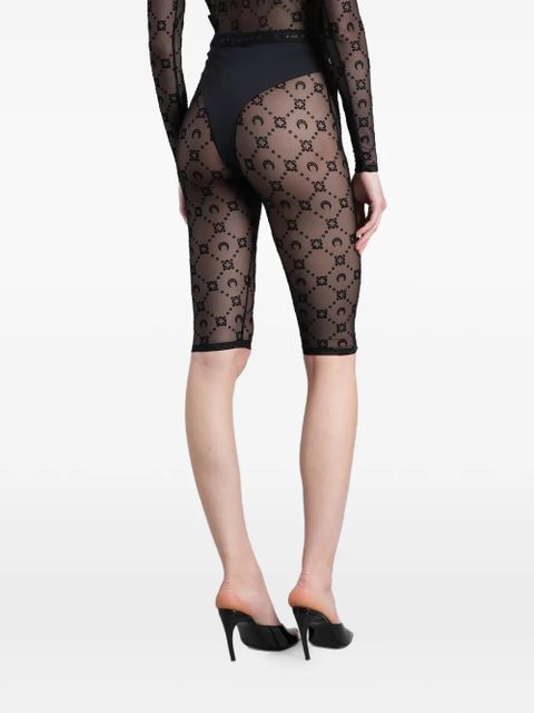 Marine Serre Moon Diamant cycling shorts - Black