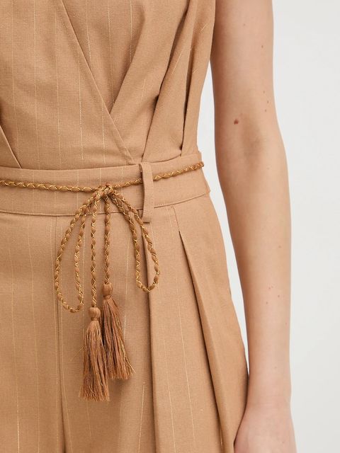 Twinset kombinezon z domieszką lnu