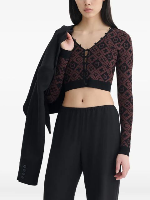 Nanushka Dovie long-sleeve cardigan - Black