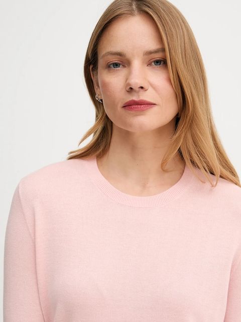 United Colors of Benetton sweter z dodatkiem jedwabiu