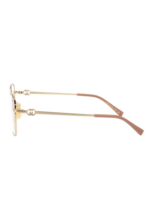 Gucci Eyewear round-frame glasses - Gold - zdjęcie produktu nr 2