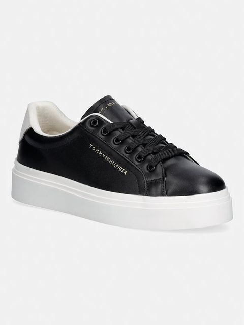 Tommy Hilfiger TH CHIC CUPSOLE PLATFORM sneakersy damskie skórzane - zdjęcie produktu nr 1