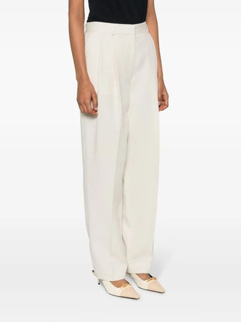 TOTEME double-pleated tailored trousers - Neutrals
