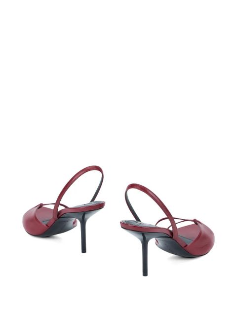 Victoria Beckham slingback leather sandals - Red