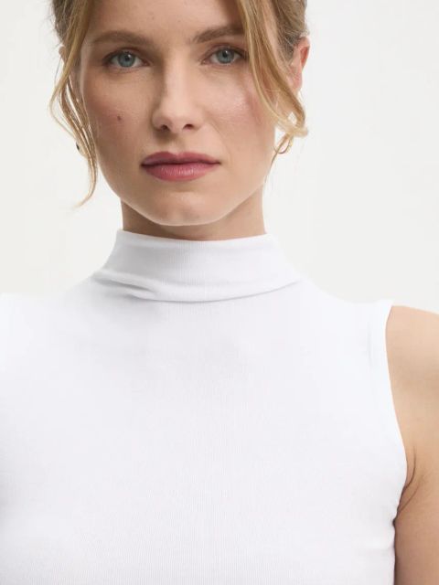 Answear.LAB top kolor biały z półgolfem