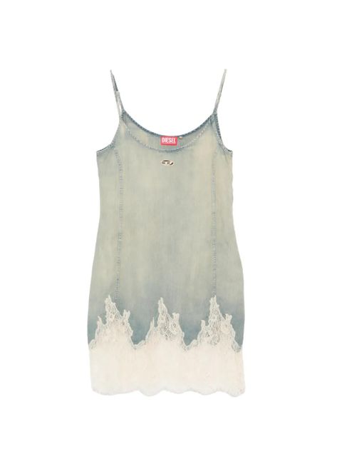 Diesel De-Odry-S lace-trim mini dress - Blue - zdjęcie produktu nr 1