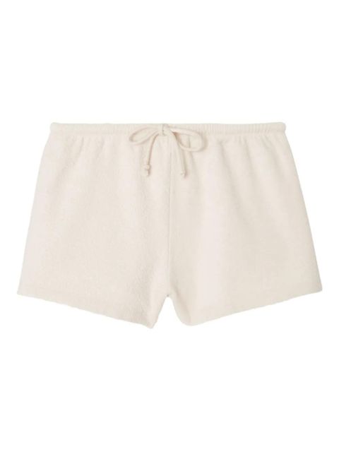 American Vintage Bobypark textured drawstring short shorts - Neutrals - zdjęcie produktu nr 1