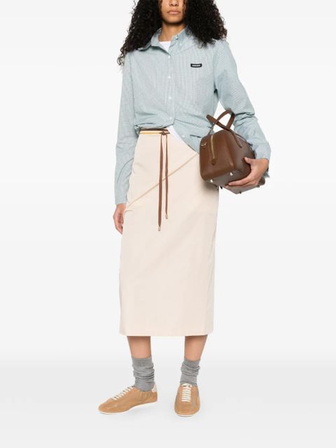 Miu Miu check-pattern buttoned shirt - Green - zdjęcie produktu nr 2