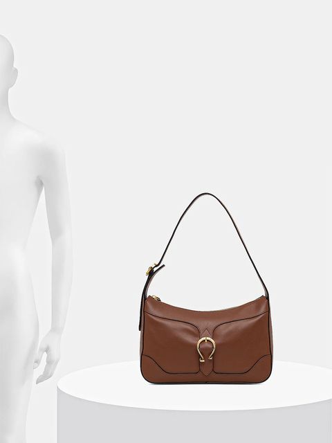 Pollini torebka skórzana kolor brązowy PC4429PP0N QG1