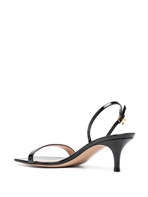 Gianvito Rossi Ribbon 55mm kitten sandals - Black
