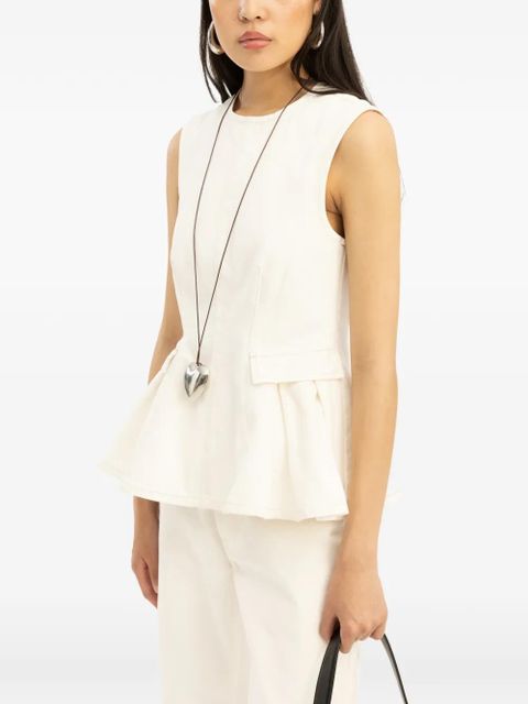 ROTATE BIRGER CHRISTENSEN peplum blouse - Neutrals