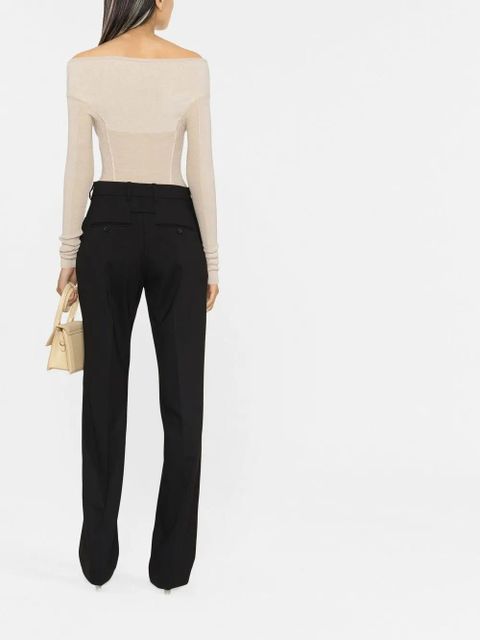 Jacquemus Camargue wide-leg tailored trousers - Black