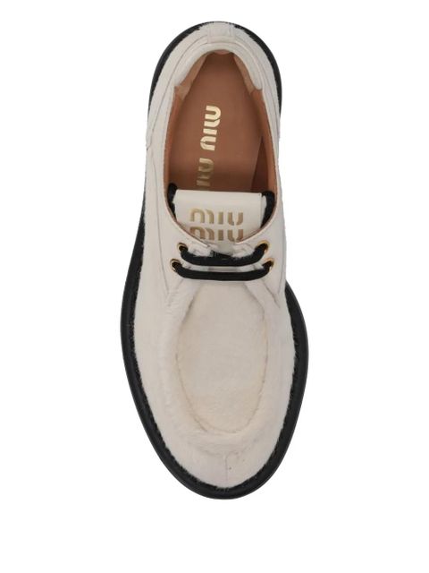 Miu Miu 55mm platform leather shoes - Neutrals - zdjęcie produktu nr 2