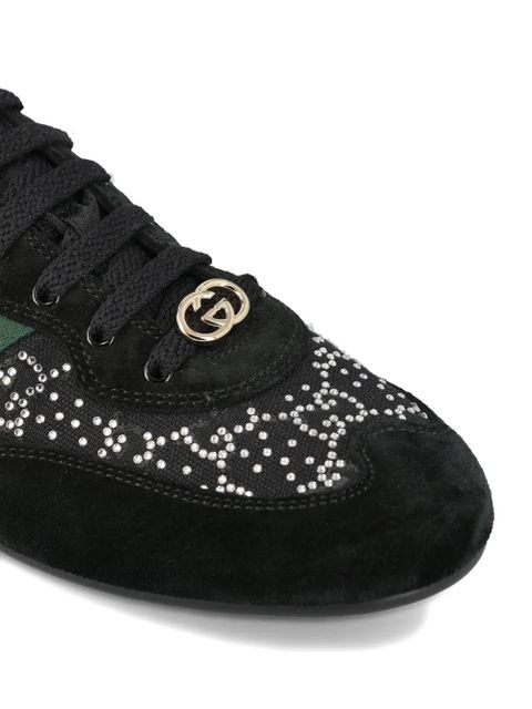 Gucci Shift GG crystal sneakers - Black