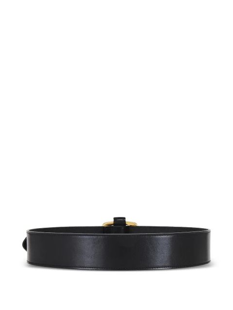 Saint Laurent square-buckle leather belt - Black - zdjęcie produktu nr 2