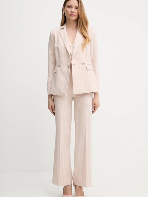 Morgan marynarka VIVI.F kolor beżowy dwurzędowa wzorzysta VIVI.F - zdjęcie produktu nr 2