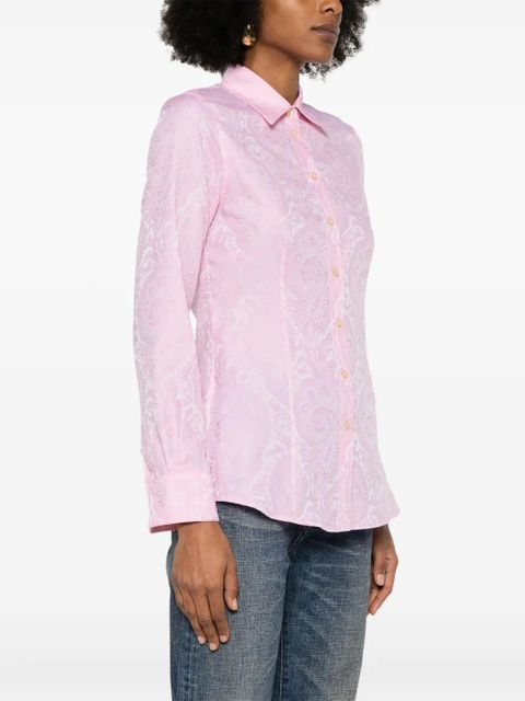 ETRO paisley-jacquard shirt - Pink