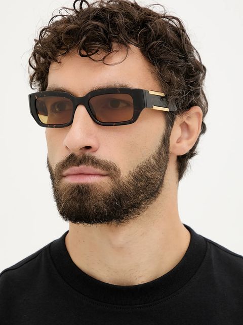 Bottega Veneta okulary przeciwsłoneczne kolor brązowy BV1406S