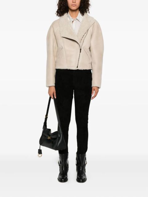 ISABEL MARANT Blondine zip-front shearling jacket - Neutrals